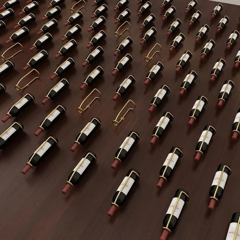 Creative European Style Wall Mounted Red Wine Rack Sleek Acrylic Wine Display With Unique Frame De 4