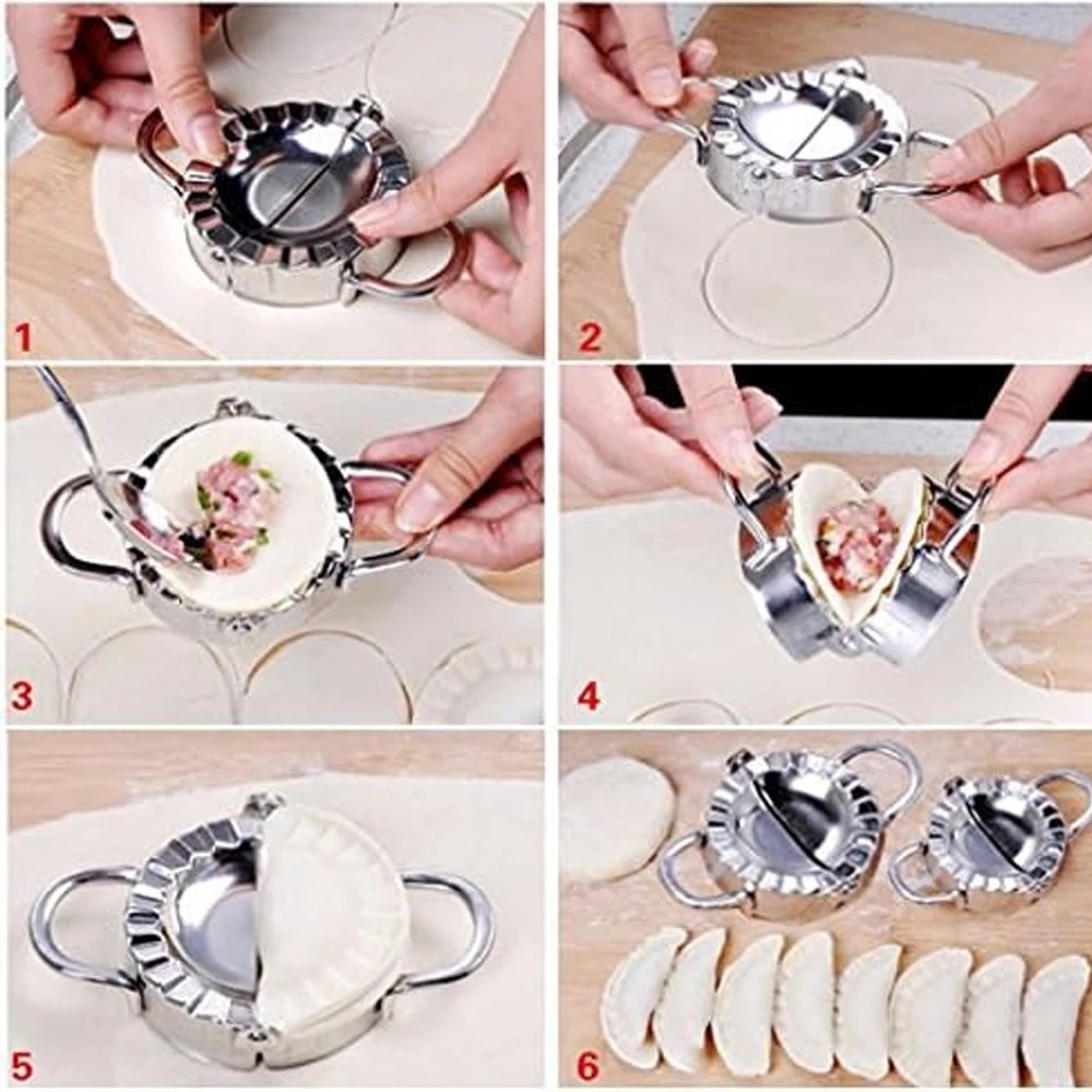 Stainless Steel Dumpling Maker Ravioli Press Pastry Pie And Wrapper Mold For Easy Cooking 3