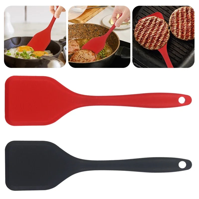 Non-Stick Silicone Spatula for Cooking Fish & Omelettes – Heat Resistant, Leak-Proof Kitchen Tool