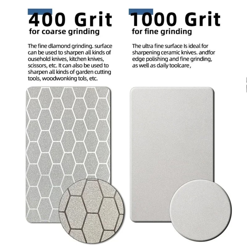 Knife Sharpener Whetstone, Multi-Tool Kitchen Diamond Bars for Tungsten Steel & Ceramic Grinding