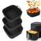 Reusable Air Fryer Silicone Liners – Non-Stick Basket Mat for Air Fryers, Oven & Microwave Safe