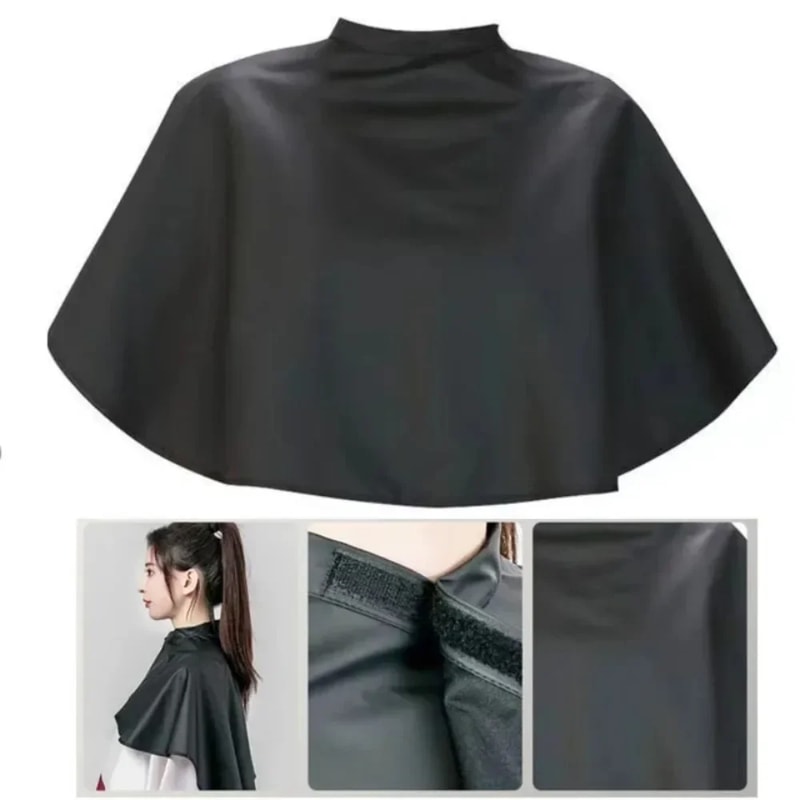 Hair Dye Tools Waterproof Black Hairdressing Barber Cape - Salon Cutting Cloth