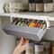 Self-Adhesive Wall-Mounted Spice Rack Organizer for Kitchen Storage