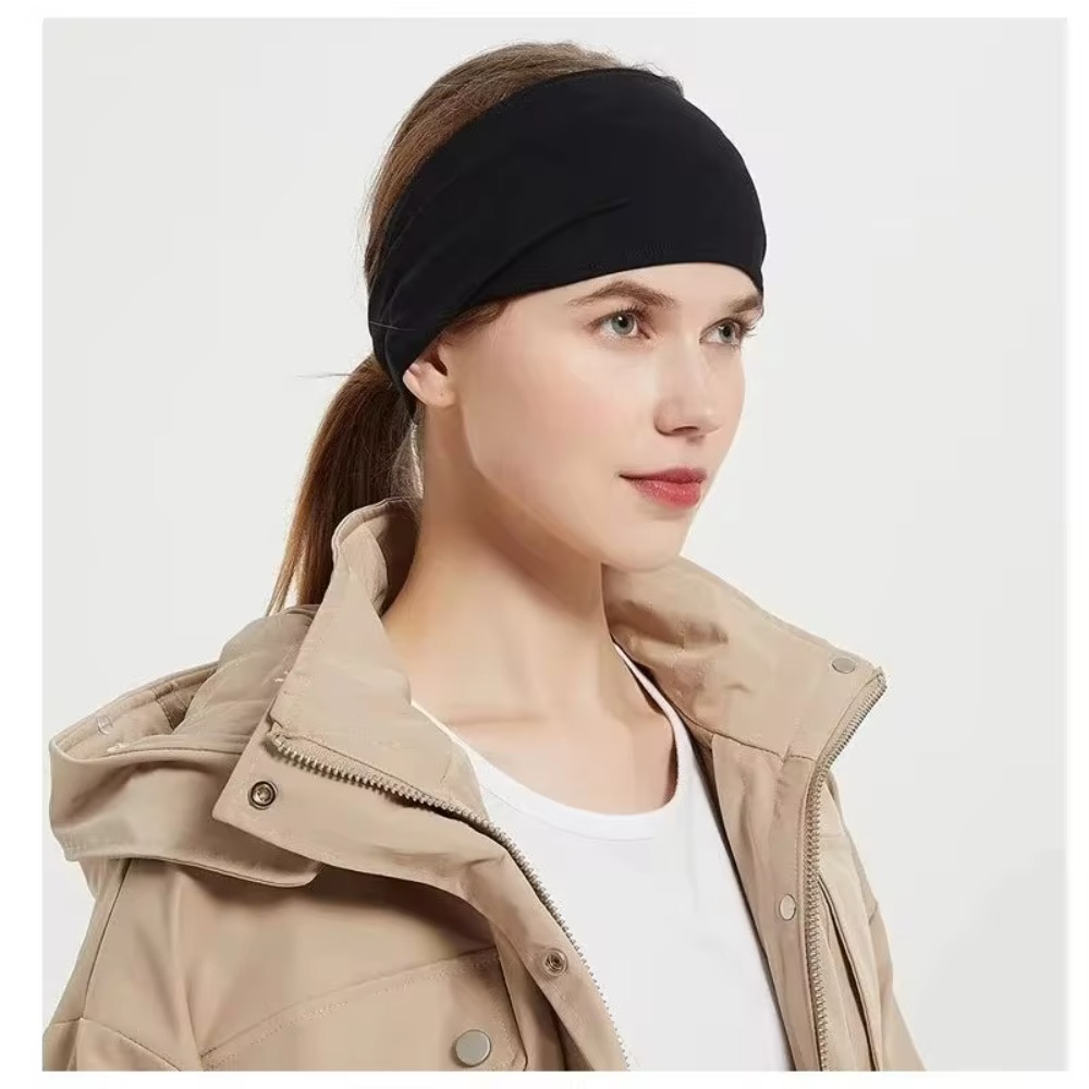 Solid Color Sports Headbands, Elastic Non-Slip Quick-Dry Sweatband for Yoga, Fitness, and Workout – Unisex Hair