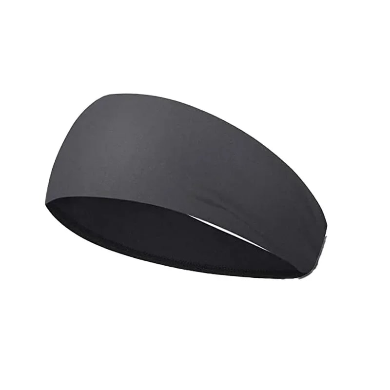 Solid Color Sports Headbands, Elastic Non-Slip Quick-Dry Sweatband for Yoga, Fitness, and Workout – Unisex Hair