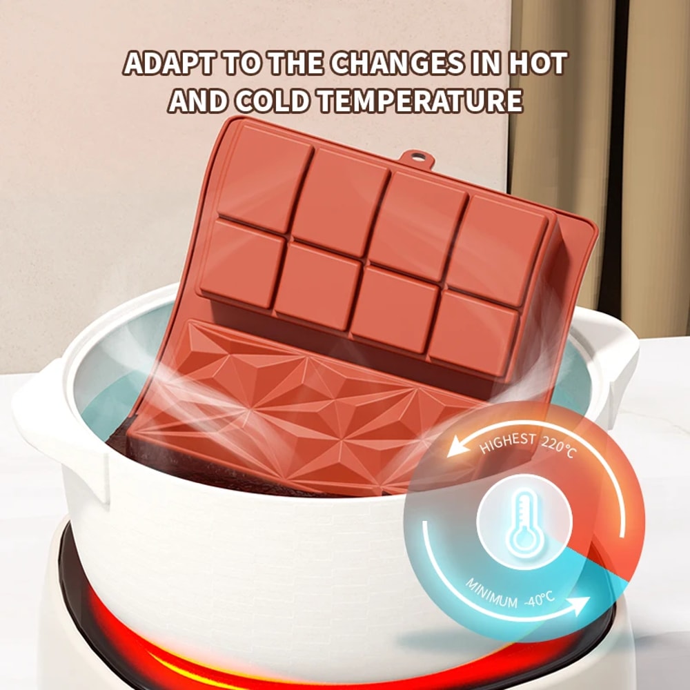 Chocolate Bar Silicone Mold Deep Dubai Style 1Inch Pistachio Stuffed Bar Mold For Candy And Chocol 3