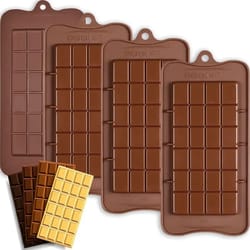 silicone chocolate bar molds for fondant & protein bars – bpa free, non-stick, easy release mould for handmade gifts