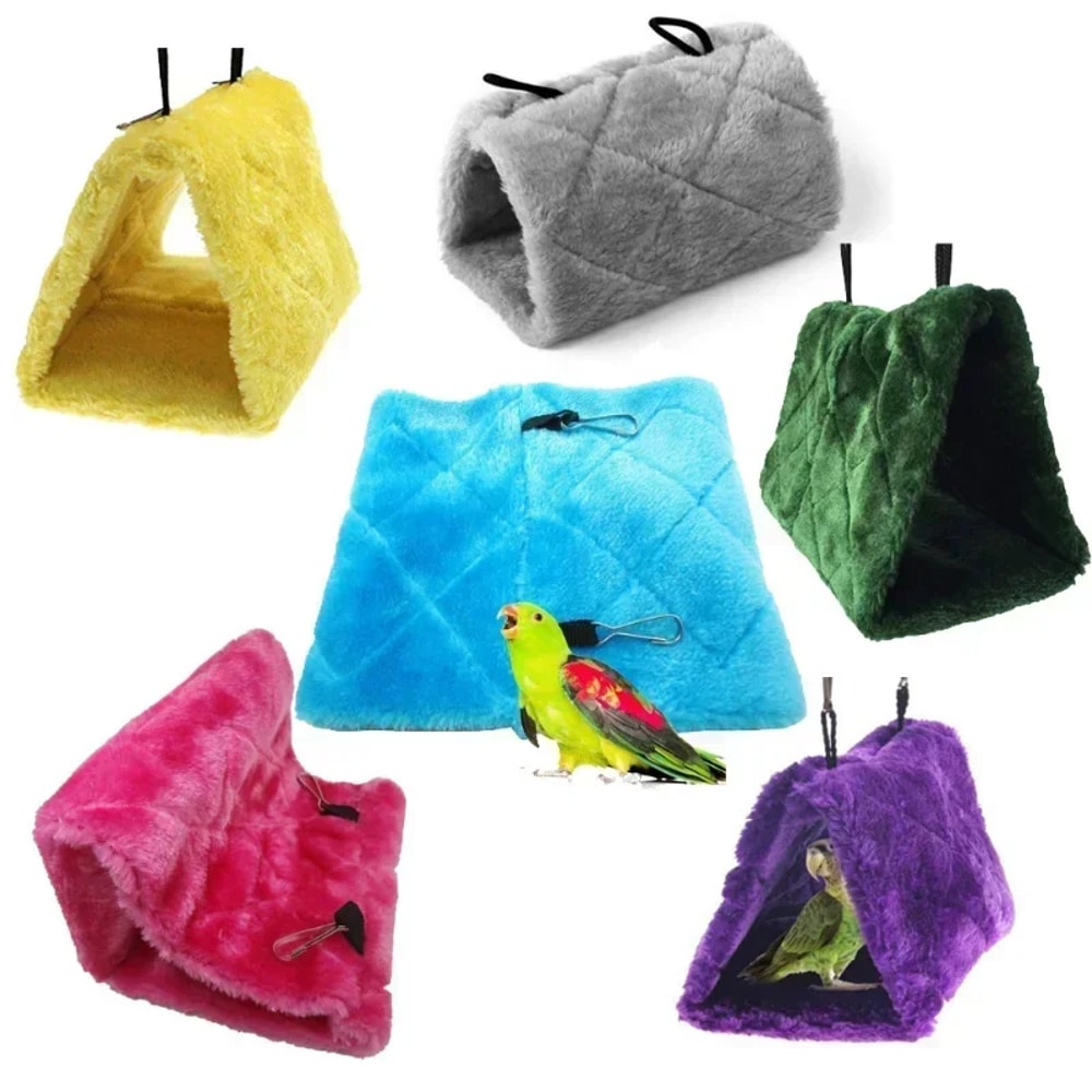 Pet Bird Parrot Hammock Tent – Cozy Bed for Birds, Parrot Cage Hanging Cave, Perfect for Sleeping and Nesting