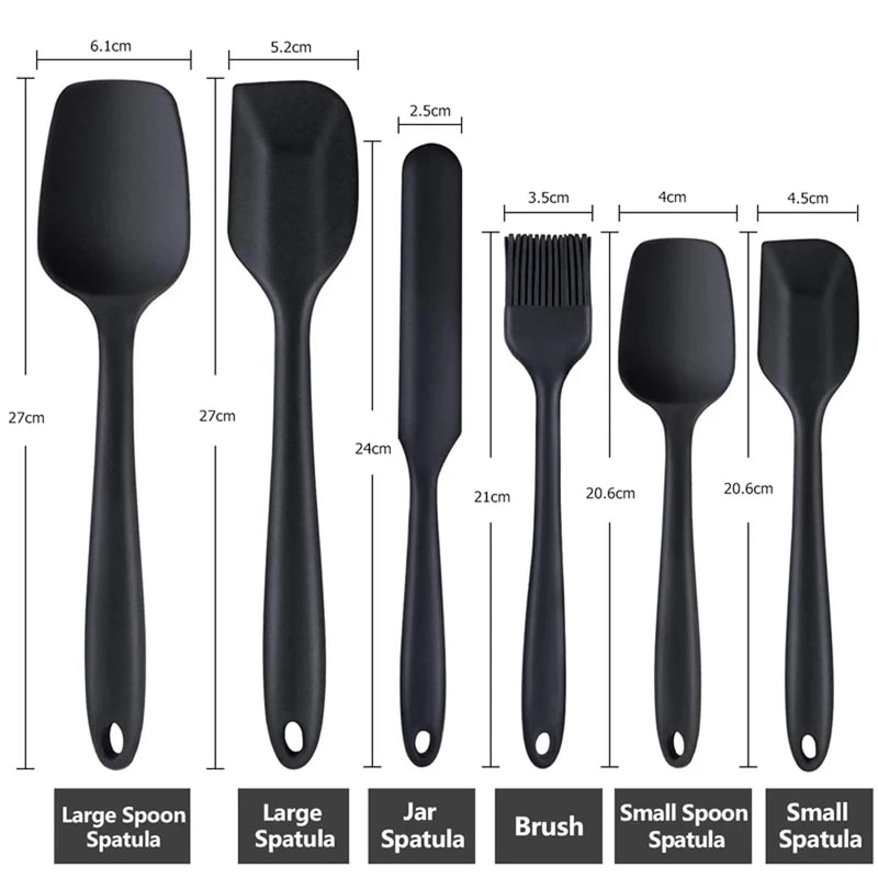 Silicone Spatula Set – Food Grade Non-Stick, Heat Resistant Turner for Cooking, Baking, and Mixing