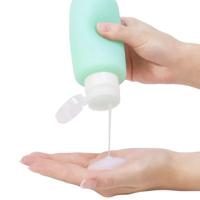 Refillable Silicone Travel Bottle Portable Lotion Shampoo Shower Gel Container For Easy Travel 2
