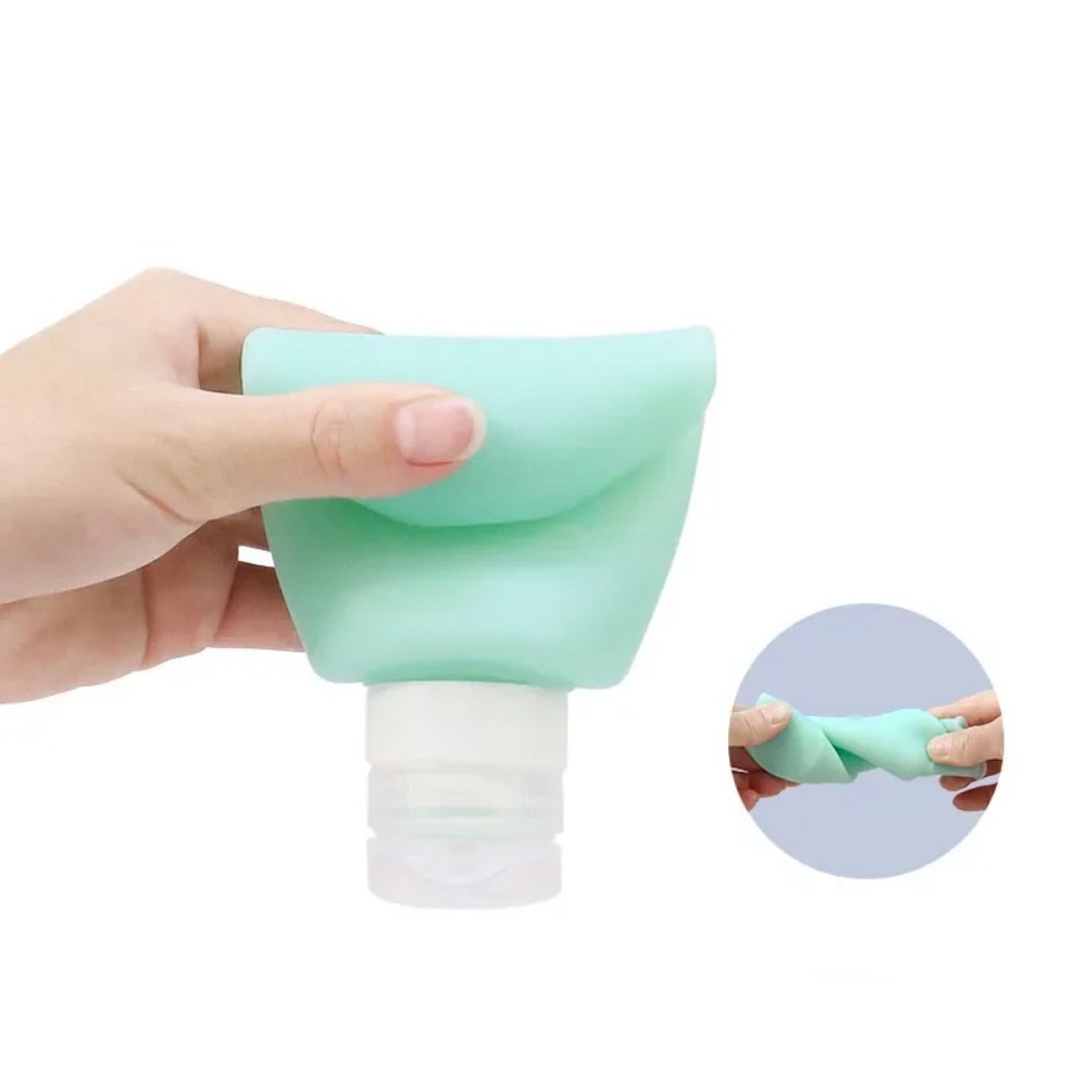 Refillable Silicone Travel Bottle Portable Lotion Shampoo Shower Gel Container For Easy Travel 3