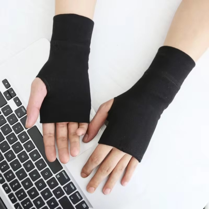 Cosplay Fingerless Gloves for Men and Women | Warm Anime Oversleeve Arm Warmer