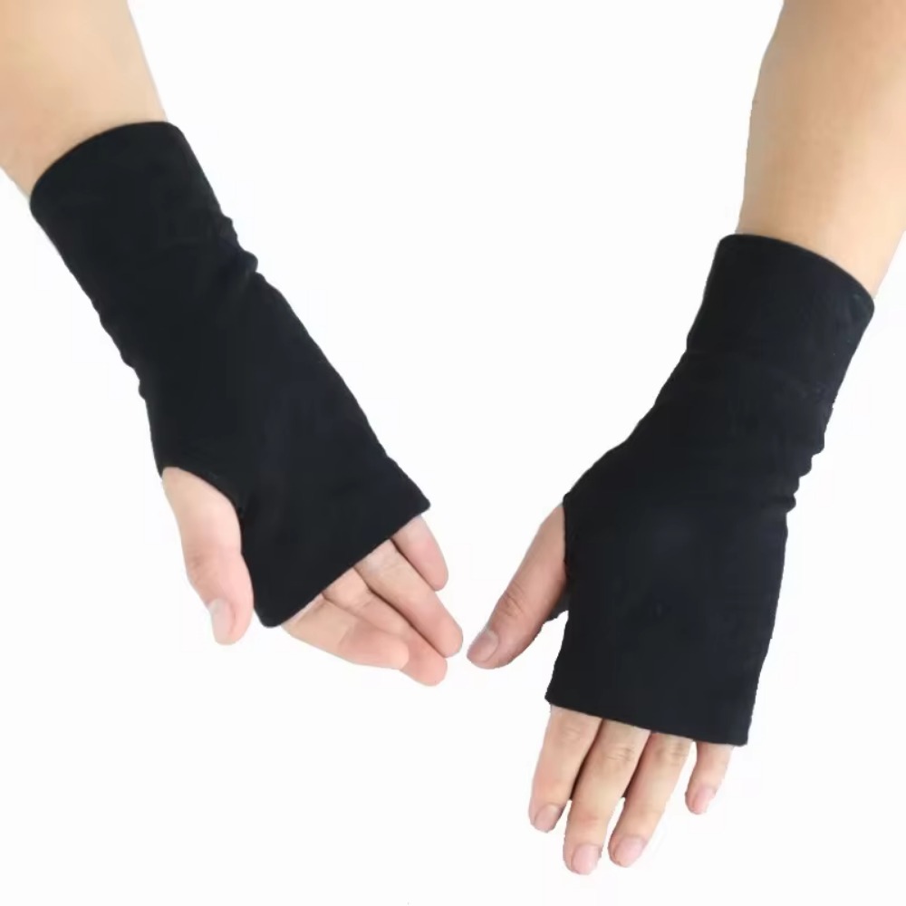 Cosplay Fingerless Gloves for Men and Women | Warm Anime Oversleeve Arm Warmer