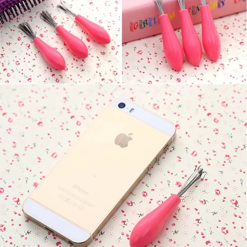 Comb Hair Brush Cleaner – Plastic & Metal Cleaning Remover for Embedded Hair, Tangle Removal Tool, Easy-to-Use Handle