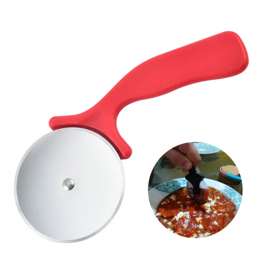 Stainless Steel Pizza Cutter Wheel Durable Pastry Roller Cake Cutter For Effortless Slicing 3