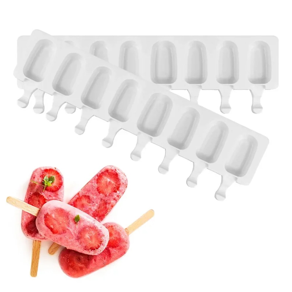 Hole Silicone Popsicle Molds For DIY Homemade Desserts FreezerFriendly Ice Cream Maker With Sticks 1