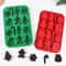 Silicone Christmas Chocolate Molds – Snowflake, Xmas Tree, Gingerbread Man, Candy, Cookie Moulds for DIY Baking and New