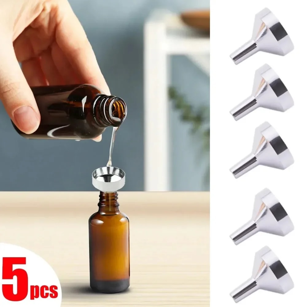 Mini Aluminum Alloy Perfume Dispenser Funnel Set – Perfect for Liquid Dispensing and Travel