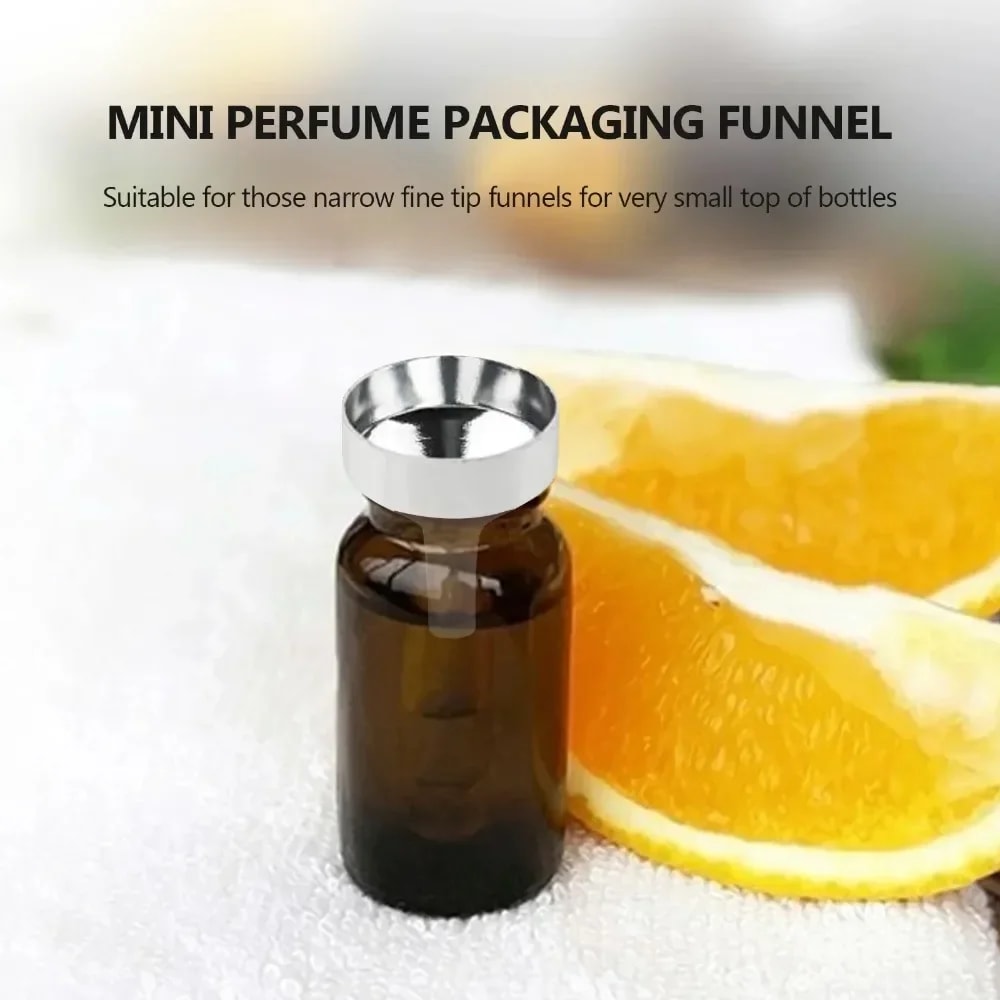 Mini Aluminum Alloy Perfume Dispenser Funnel Set – Perfect for Liquid Dispensing and Travel