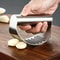 Manual Stainless Steel Garlic Mincer Effortless Garlic Press For Kitchen Use 0
