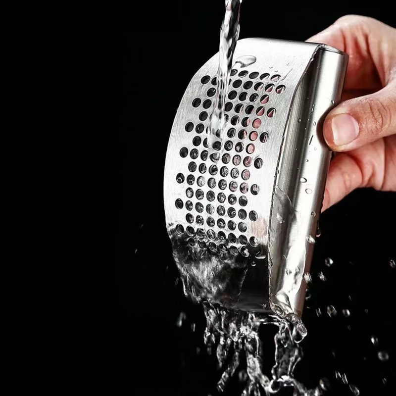 Manual Stainless Steel Garlic Mincer Effortless Garlic Press For Kitchen Use 3