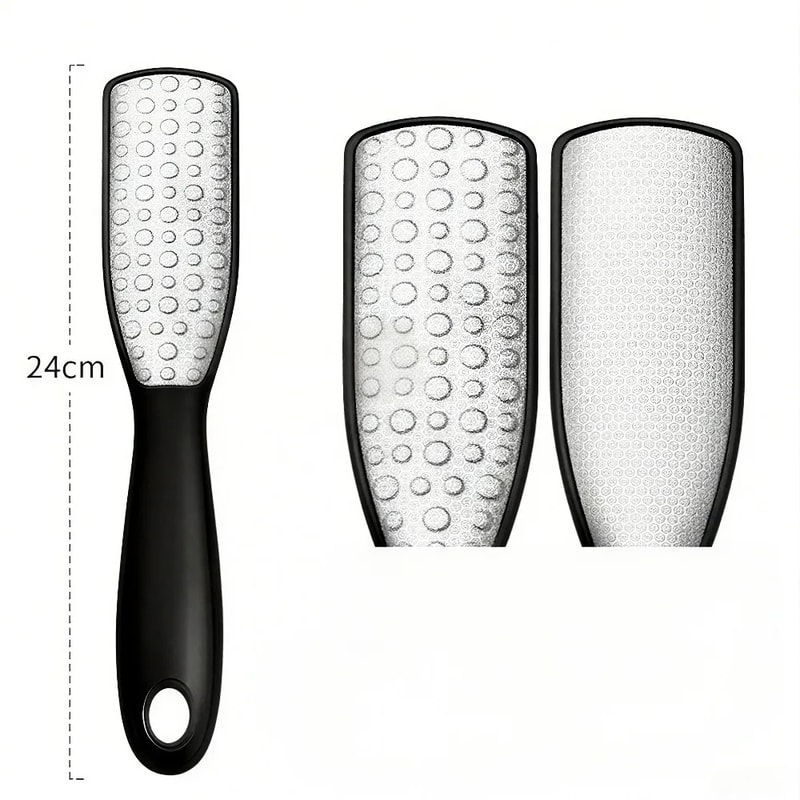 Stainless Steel DualSided Foot File For Callus Removal And Pedicure Scrubbing Tool 0