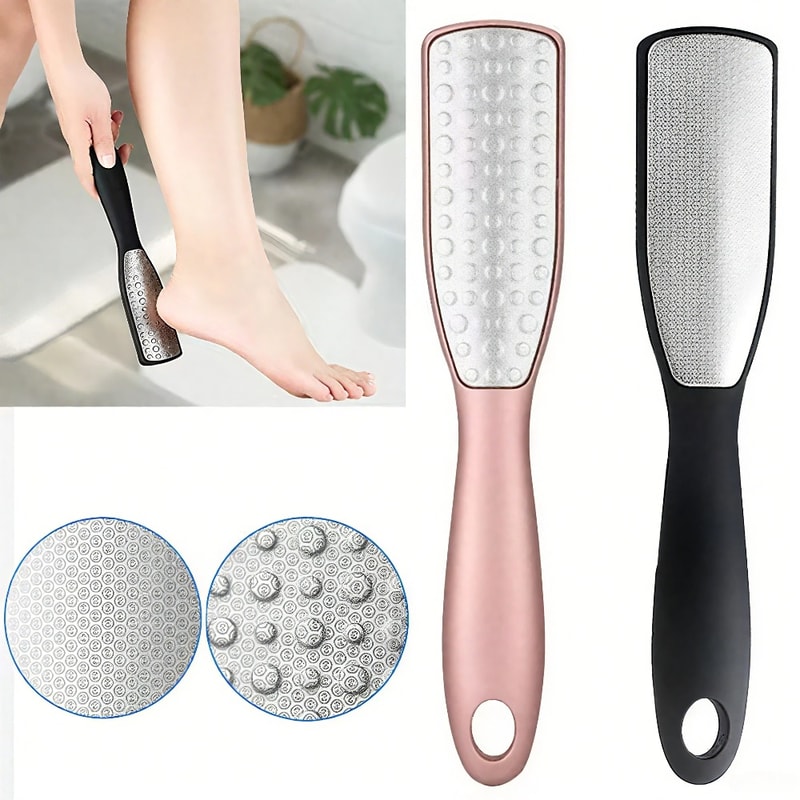 Stainless Steel DualSided Foot File For Callus Removal And Pedicure Scrubbing Tool 1