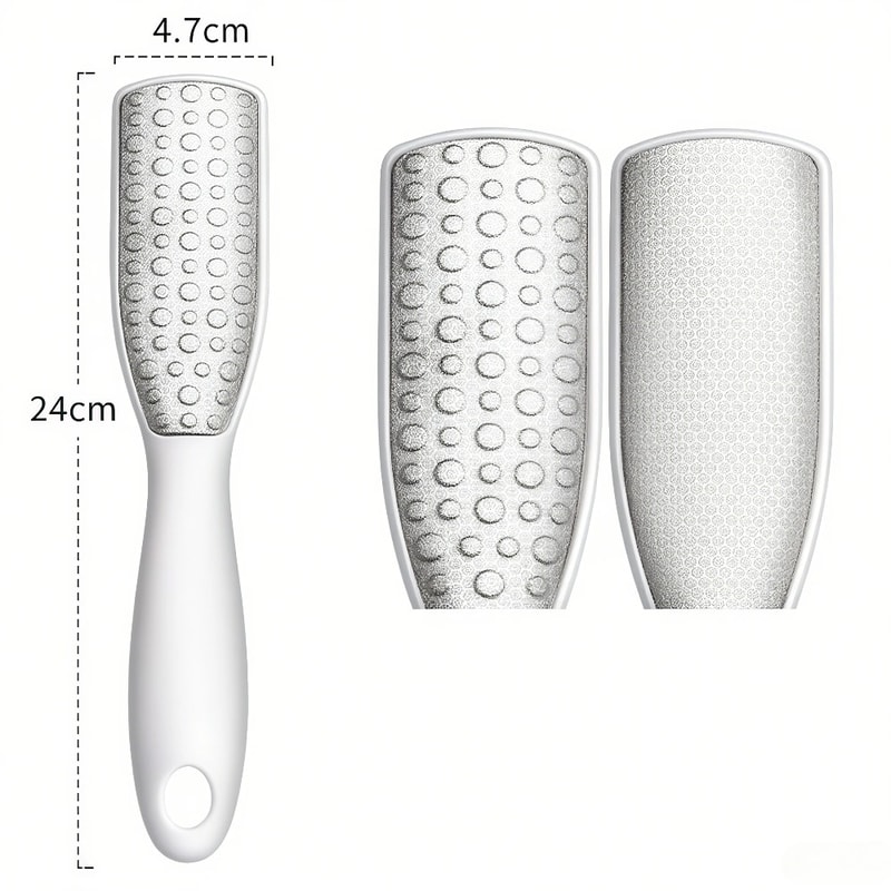 Stainless Steel DualSided Foot File For Callus Removal And Pedicure Scrubbing Tool 7