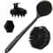 Silicone Bath Brush Set – Long Handle, Exfoliating Massage Brushes for Body, Back, and Face