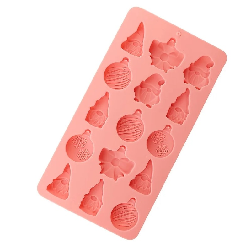 Christmas Silicone Mold Cake Chocolate Candy Maker – Snowflake, Tree, Santa & Snowman Shapes for DIY Baking