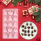 Christmas Silicone Mold Cake Chocolate Candy Maker – Snowflake, Tree, Santa & Snowman Shapes for DIY Baking