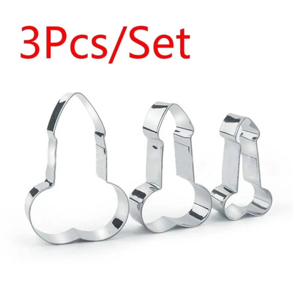 Stainless Steel Penis Cake Tools for Fondant Molding, Baking & Party Decor