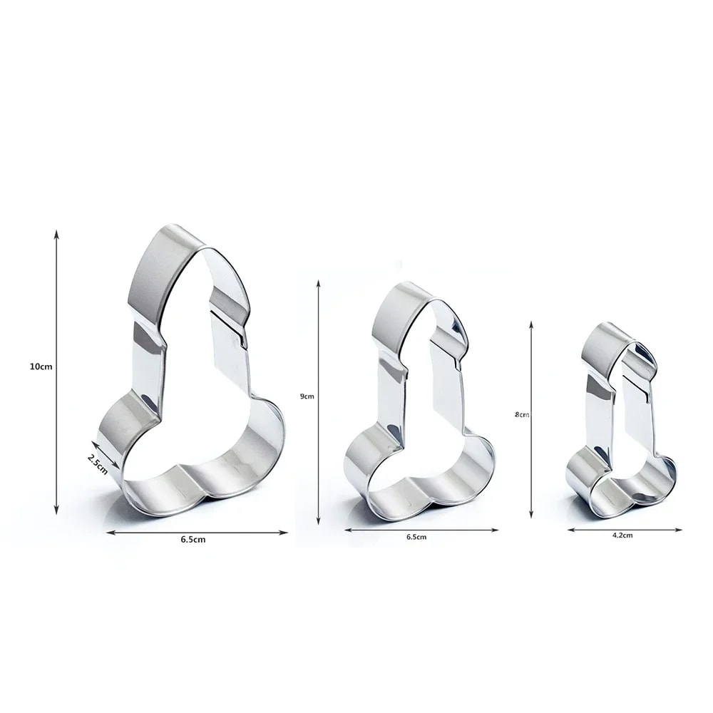Stainless Steel Penis Cake Tools for Fondant Molding, Baking & Party Decor