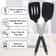 Heat Resistant Silicone Spatula Set - Non-Scratch Kitchen Utensils for Baking, Frying, and Cooking