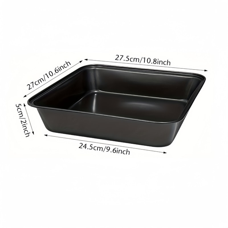 Nonstick Carbon Steel Roasting Pan Rustproof Baking Tray For Bread Cake 8