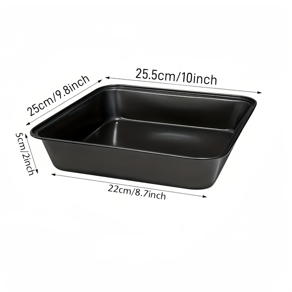 Nonstick Carbon Steel Roasting Pan Rustproof Baking Tray For Bread Cake 7