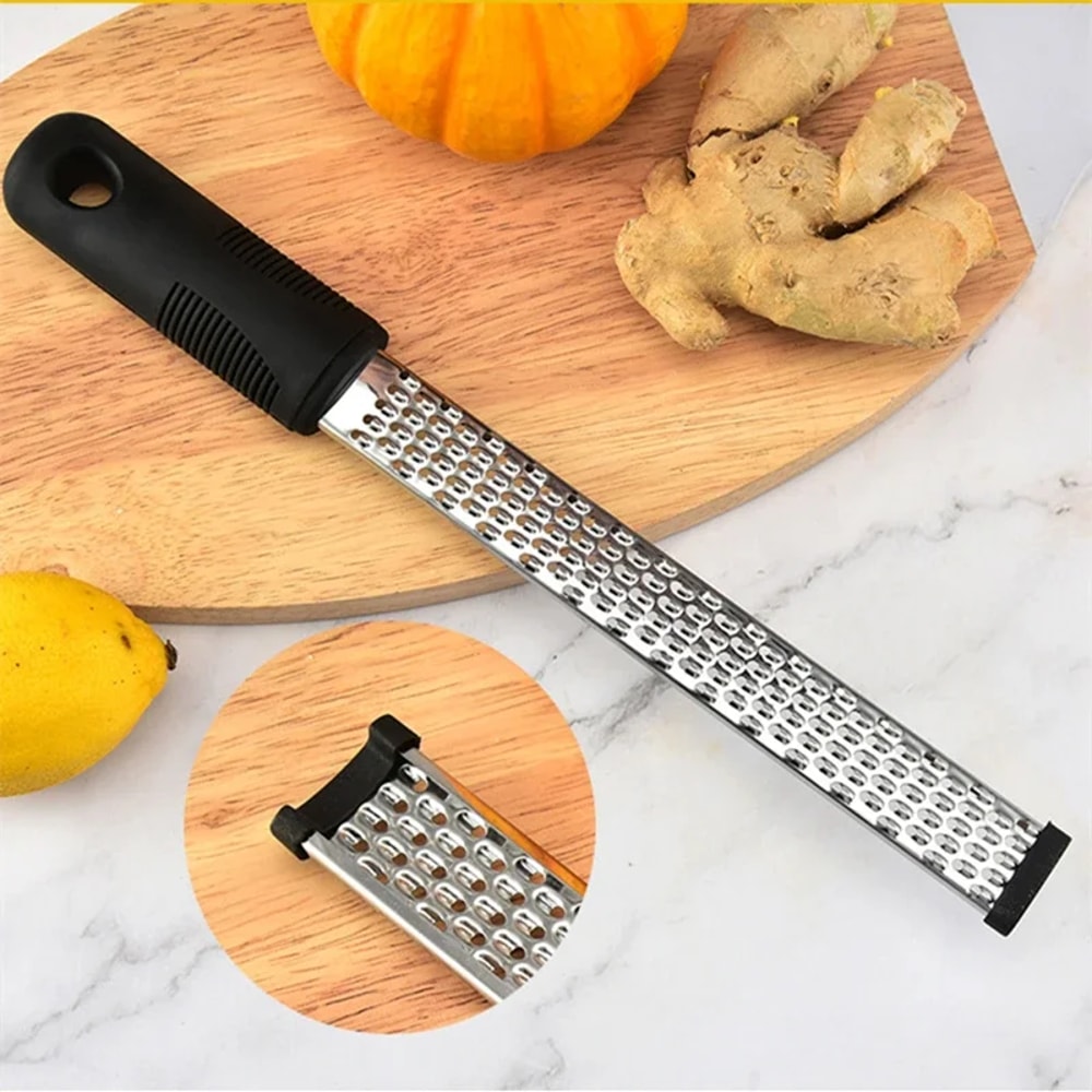 Stainless Steel Grater & Zester Set – Multi-Function Cheese, Fruit, & Vegetable Slicer
