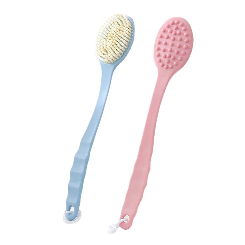 Long Handle Body Scrub Brush – Exfoliating Bath Brush for Soft Skin