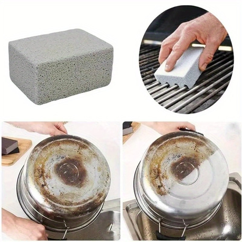 BBQ Cleaning Brick Set Pumice Stone Grill Plate Cleaner For Grease And Grime 0