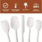 Silicone Spatula Set - Heat Resistant, Non-Stick, Food-Grade Kitchen Utensils for Baking, Cooking, and Mixing