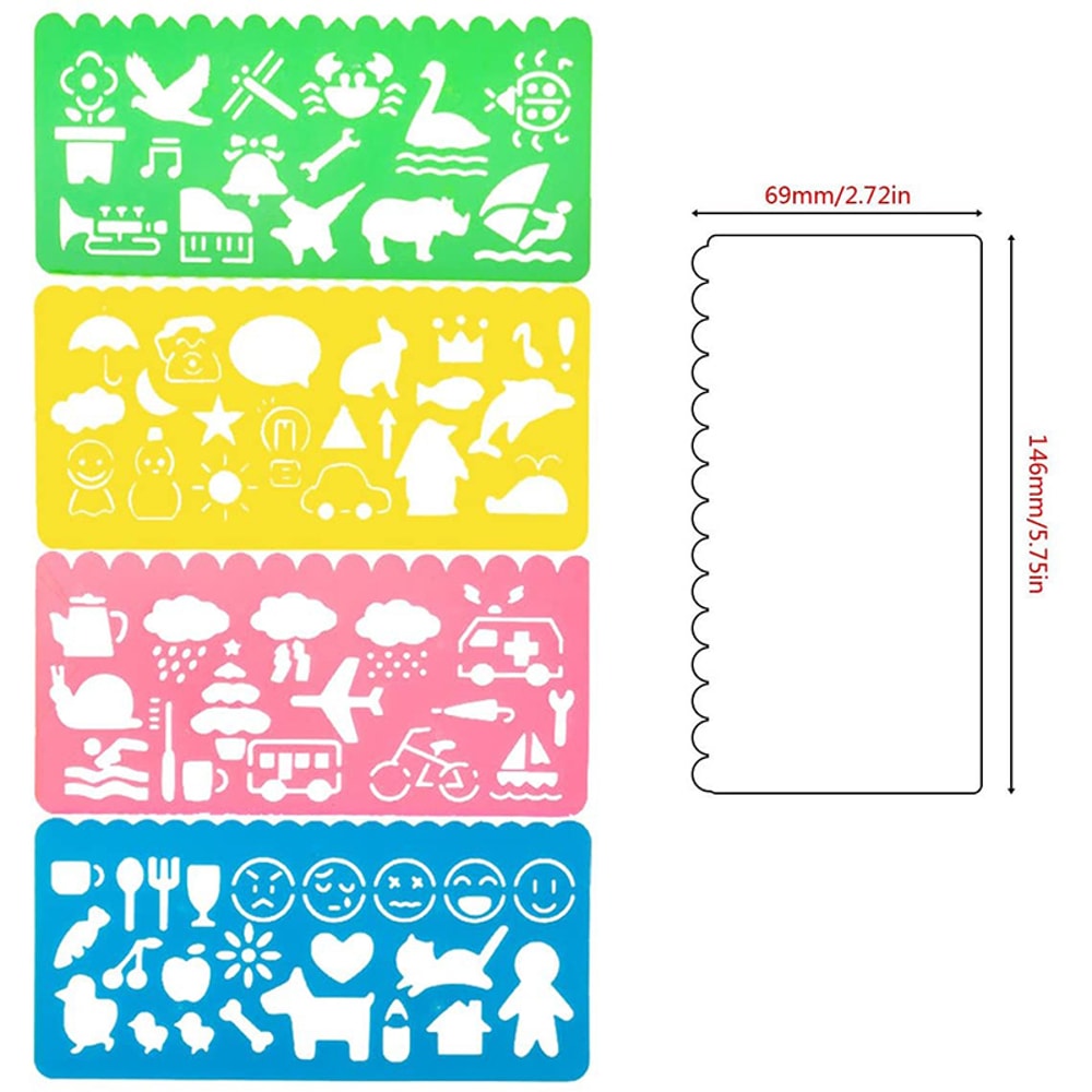 Geometry Spirograph Drawing Stencil Set Creative Art Craft Template For Kids And Adults Perfect Ed 2