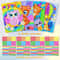 Children Dot Coloring Book DIY Color Dot Cartoon Animal Drawing Mosaic Puzzle Stickers Creative E 6