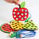 Wooden Lacing Toy For Toddlers Educational Fruit Threading Puzzle Set Fine Motor Skill Development 1