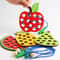 Wooden Lacing Toy For Toddlers Educational Fruit Threading Puzzle Set Fine Motor Skill Development 1