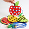 Wooden Lacing Toy For Toddlers Educational Fruit Threading Puzzle Set Fine Motor Skill Development 1