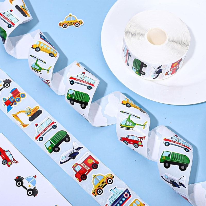 Easykart Construction Truck Stickers for Kids, Teens & Vehicles – Fun Roll for Cars, Homes & More