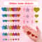 Pieces Colorful Glitter Foam Stickers - Self-Adhesive Stars & Mini Heart Shapes, Perfect for Kids' Arts and Crafts