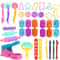 Play Dough Accessories Set For Kids Molds Cutters Rolling Pins Clay Tools 0