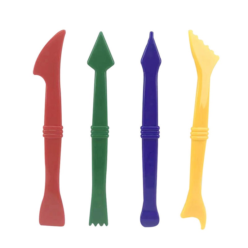 Play Dough Accessories Set For Kids Molds Cutters Rolling Pins Clay Tools 6