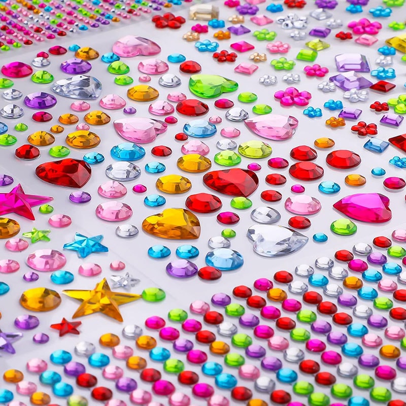 Bling Gem Stickers SelfAdhesive Rhinestone Stickers For DIY Crafts Makeup 1